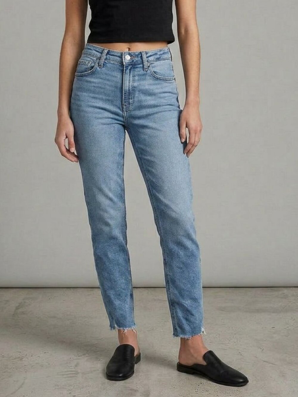 Paige Cindy High Rise Straight Jeans Size 27
